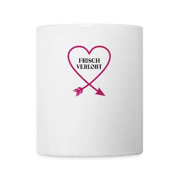 Frisch Verlobt Ich Bin Vergeben Verlobung Hochzeit - Tasse - Weiß - Vorne