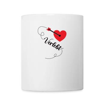 Verlobt Herz Verlobung Antrag Verlobte Verlobter - Tasse - Weiß - Vorne