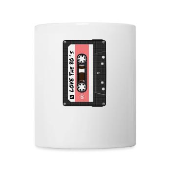 Love the 80's Retro Pop Cassette T-Shirt Gift - Mug - white - Front
