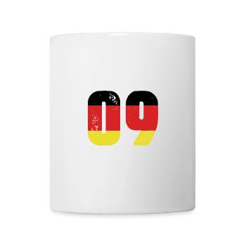 9 Numéro Jersey Allemagne - Mug blanc - blanc - Devant