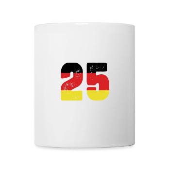 25 Number Jersey Germany - Mug - white - Front