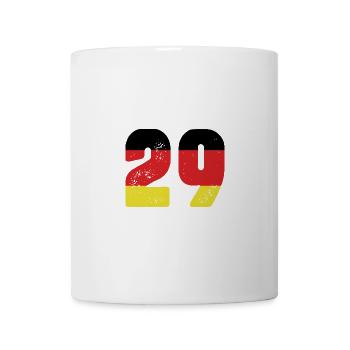 29 Numéro Jersey Allemagne - Mug blanc - blanc - Devant