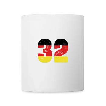 Maillot 32 numéros Allemagne - Mug blanc - blanc - Devant