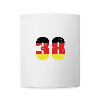 38 Numéro Jersey Allemagne - Mug blanc - blanc - Devant