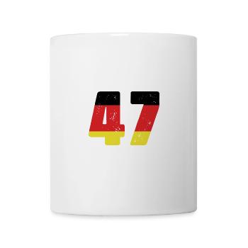 47 Numéro Jersey Allemagne - Mug blanc - blanc - Devant