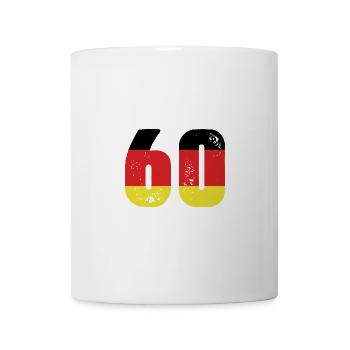 60 Numéro Jersey Allemagne - Mug blanc - blanc - Devant