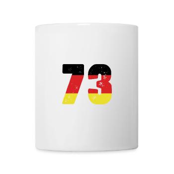 73 Numéro Jersey Allemagne - Mug blanc - blanc - Devant