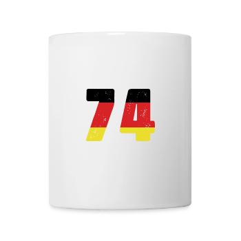 74 Numéro Jersey Allemagne - Mug blanc - blanc - Devant