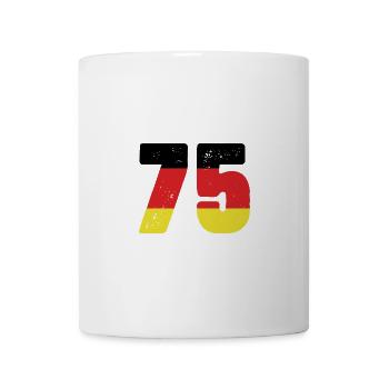 75 Numéro Jersey Allemagne - Mug blanc - blanc - Devant