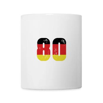 80 Numéro Jersey Allemagne - Mug blanc - blanc - Devant