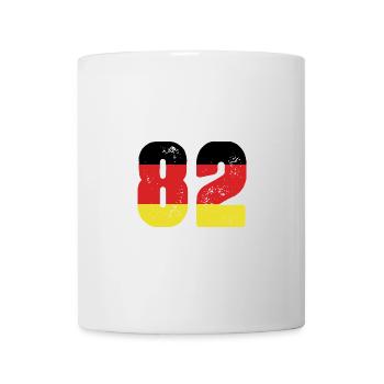 82 Numéro Jersey Allemagne - Mug blanc - blanc - Devant