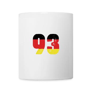 93 Numéro Jersey Allemagne - Mug blanc - blanc - Devant