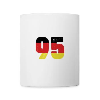 95 Numéro Jersey Allemagne - Mug blanc - blanc - Devant