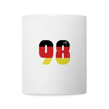 98 Numéro Jersey Allemagne - Mug blanc - blanc - Devant