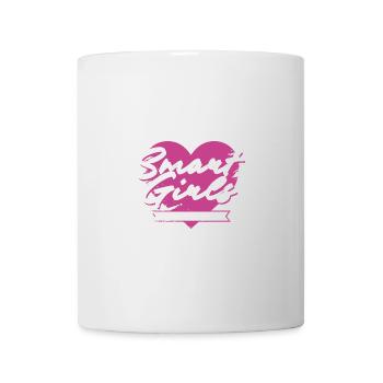 Les filles intelligentes ouvrent la voie à la conception du cœur - Mug blanc - blanc - Devant