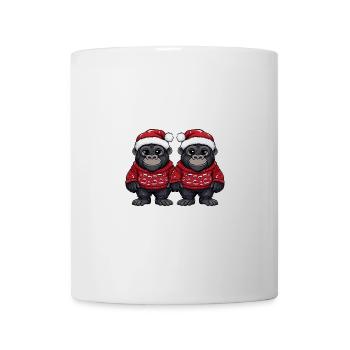 Gorilla Weihnachten Team - Tasse - Weiß - Vorne