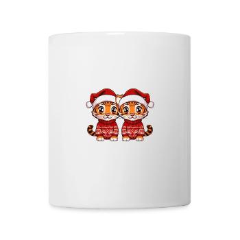 Tiger Weihnachten Team - Tasse - Weiß - Vorne