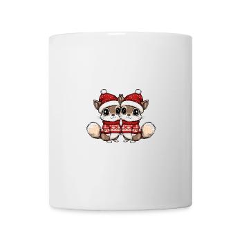 Équipe de Noël Squirrel - Mug blanc - blanc - Devant