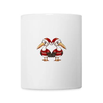 Pelikan Vogel Weihnachten Team - Tasse - Weiß - Vorne