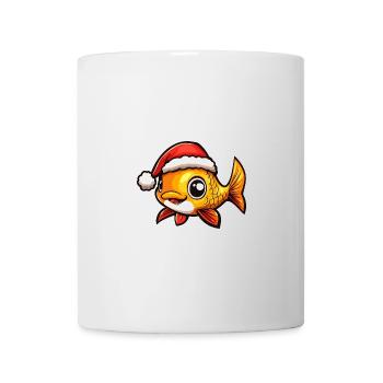 Poisson rouge Noël mignon - Mug blanc - blanc - Devant