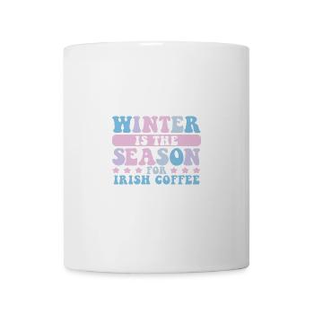 Der Winter ist die Jahreszeit für Liebhaber von Irish Coffee - Tasse - Weiß - Vorne