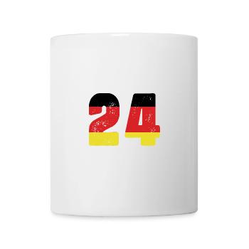 24 Numéro Jersey Allemagne - Mug blanc - blanc - Devant