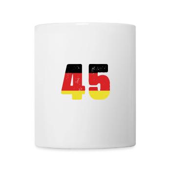 45 Numéro Jersey Allemagne - Mug blanc - blanc - Devant