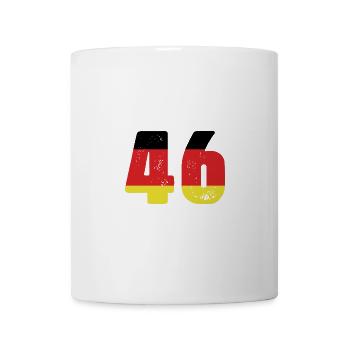 46 Numéro Jersey Allemagne - Mug blanc - blanc - Devant