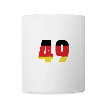 49 Numéro Jersey Allemagne - Mug blanc - blanc - Devant