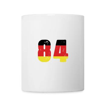 84 Numéro Jersey Allemagne - Mug blanc - blanc - Devant
