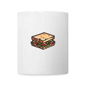 Sandwich Pixel Gamer - Mug - white - Front