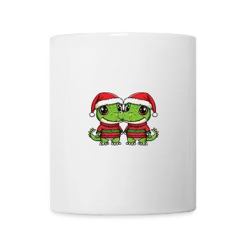 Alligator Weihnachten Team - Tasse - Weiß - Vorne