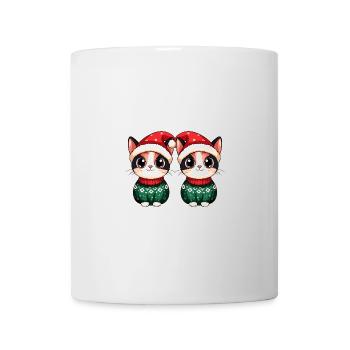 Katze Weihnachten Team - Tasse - Weiß - Vorne