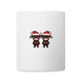 Stier Weihnachten Team - Tasse - Weiß - Vorne