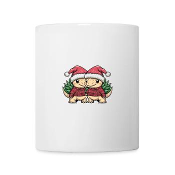 Équipe de Noël du stégosaure dinosaure - Mug blanc - blanc - Devant