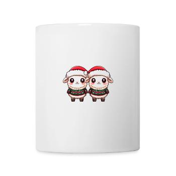Équipe de Noël des moutons - Mug blanc - blanc - Devant