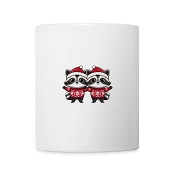 Raccoon Christmas Team - Mug - white - Front
