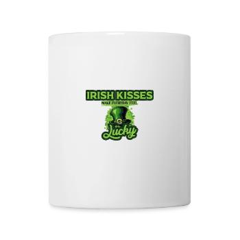 Les baisers irlandais font se sentir chaque jour chanceux St Patrick - Mug blanc - blanc - Devant