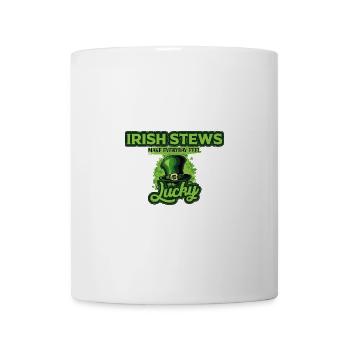 Les ragoûts irlandais font se sentir tous les jours chanceux Saint-Patrick - Mug blanc - blanc - Devant