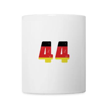 44 Numéro Jersey Allemagne - Mug blanc - blanc - Devant