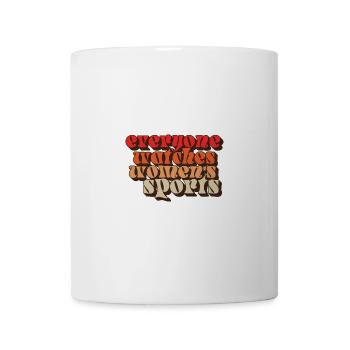 Jeder Uhren Damensport Retro-Design - Tasse - Weiß - Vorne