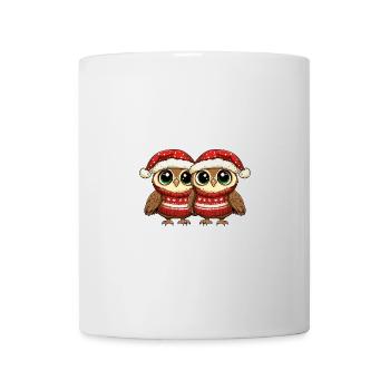 Eule Weihnachten Team - Tasse - Weiß - Vorne