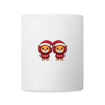 Löwe Weihnachten Team - Tasse - Weiß - Vorne