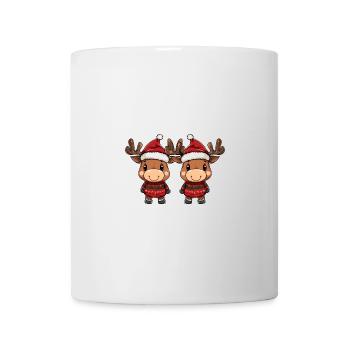 Elch Weihnachten Team - Tasse - Weiß - Vorne