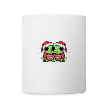 Frosch Weihnachten Team - Tasse - Weiß - Vorne