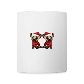 Hyäne Weihnachten Team - Tasse - Weiß - Vorne