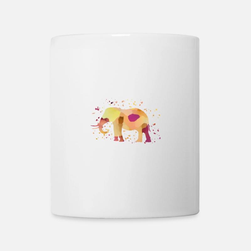 Elefant - Tasse - Weiß