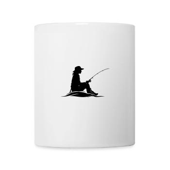 Fishing Woman Icon - Mug - white - Front