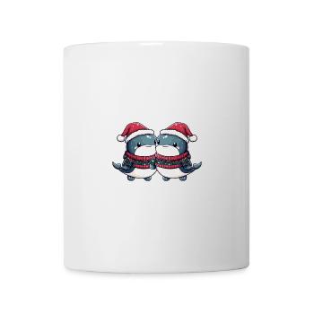 L’équipe de Noël des baleines - Mug blanc - blanc - Devant