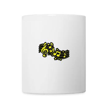 Notes de musique Clef Musique - Mug blanc - blanc - Devant